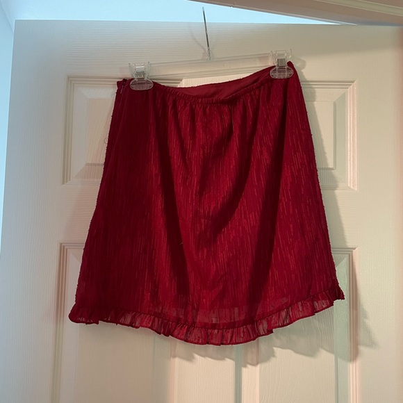 Lost + Wander Jagger Ruffle Detail Faux Wrap Skirt - Picture 3 of 4